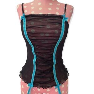 Vintage Victoria’s Secret micro mesh cami and panty set